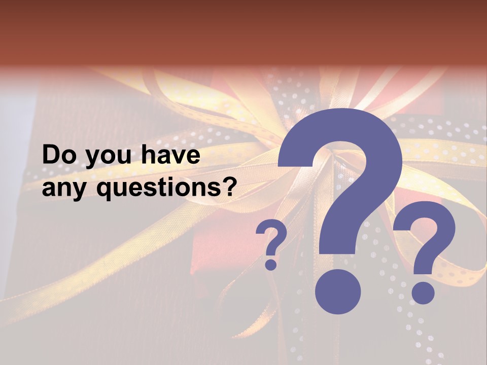 Brown Celebrate Wrap PowerPoint Template