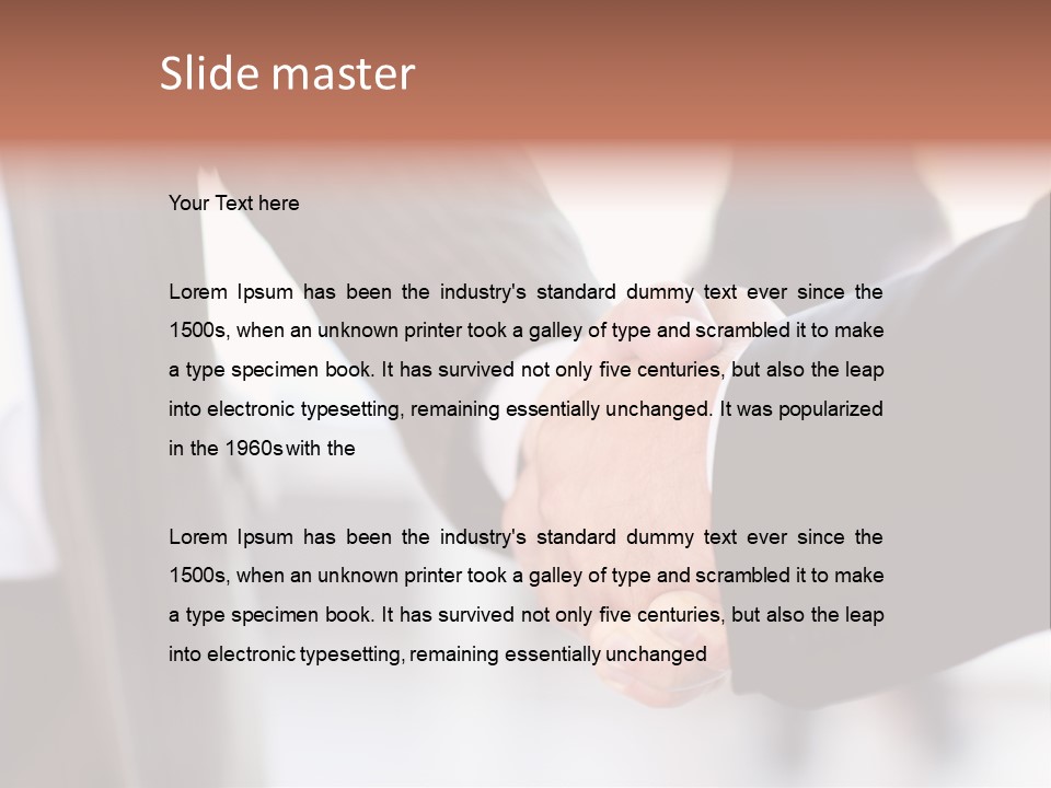 Sign Cooperation Success PowerPoint Template