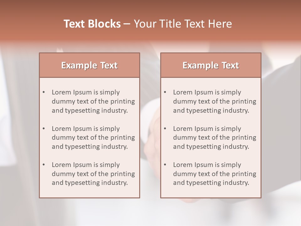 Sign Cooperation Success PowerPoint Template