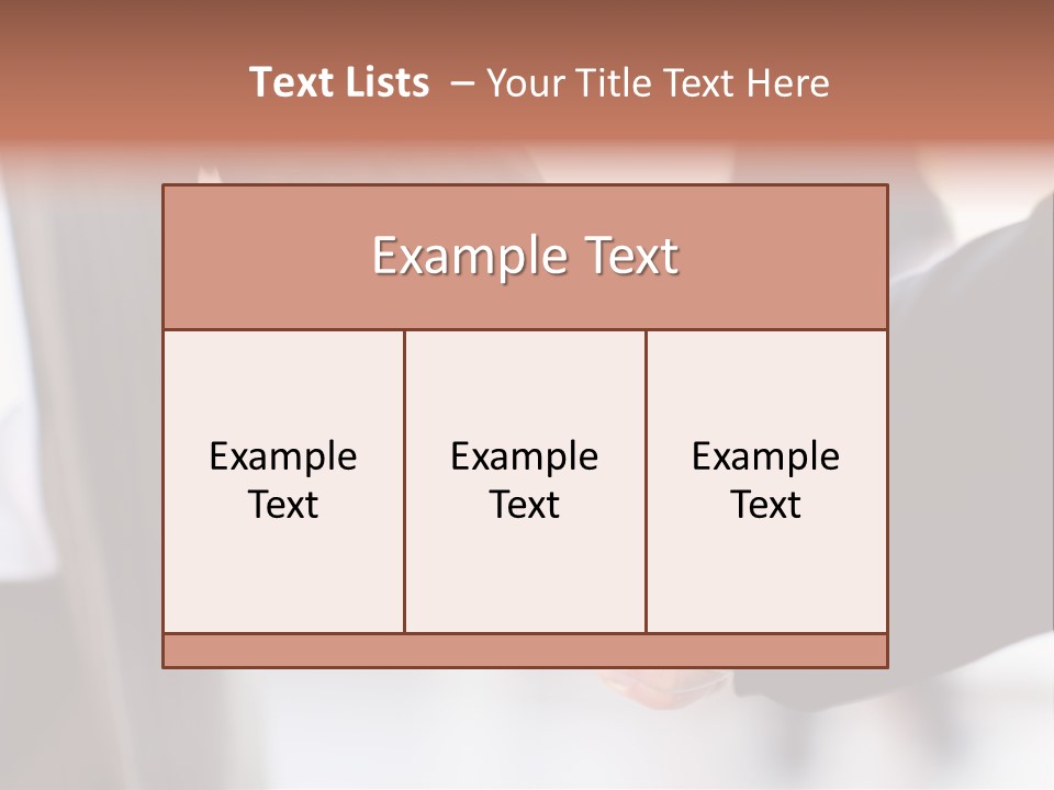 Sign Cooperation Success PowerPoint Template