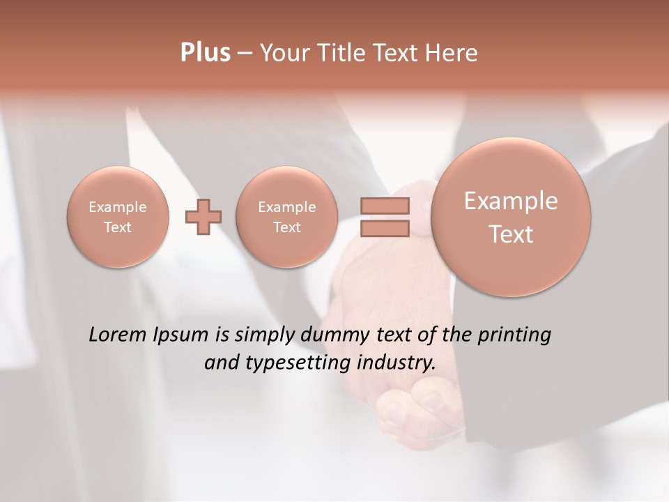 Sign Cooperation Success PowerPoint Template