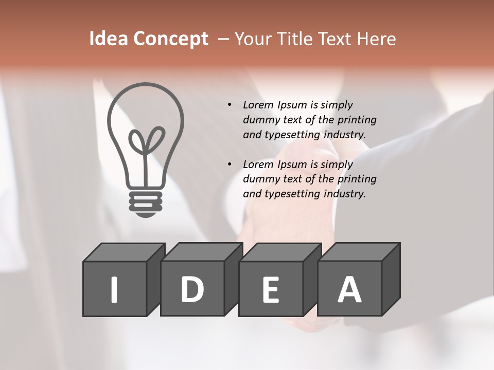 Sign Cooperation Success PowerPoint Template