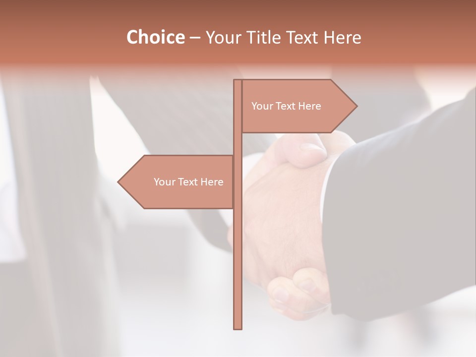 Sign Cooperation Success PowerPoint Template