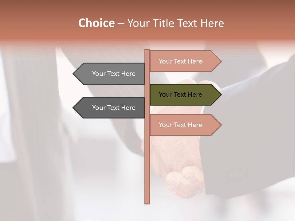 Sign Cooperation Success PowerPoint Template