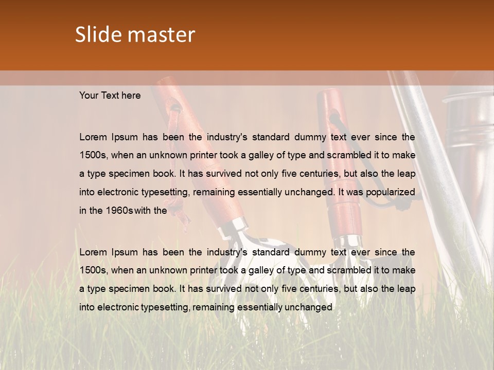 Dirty Growth Garden PowerPoint Template