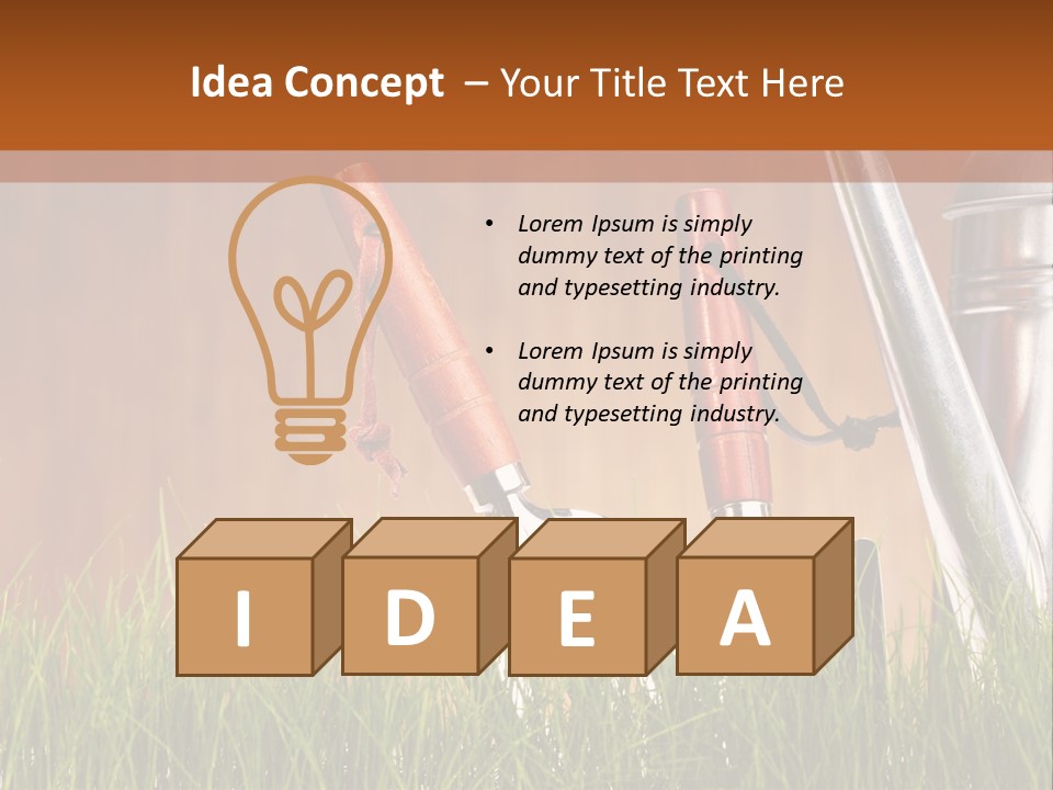 Dirty Growth Garden PowerPoint Template