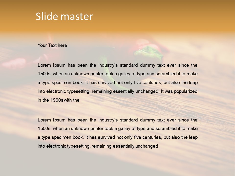 Close Up Objects Copyspace PowerPoint Template