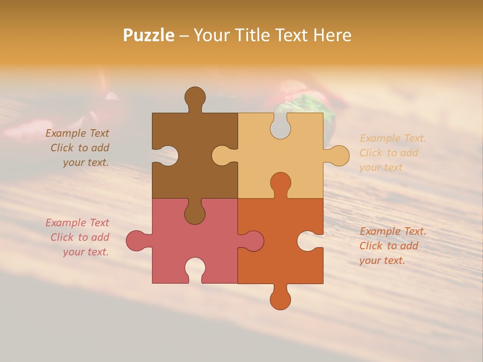 Close Up Objects Copyspace PowerPoint Template