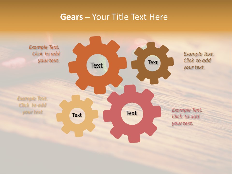 Close Up Objects Copyspace PowerPoint Template