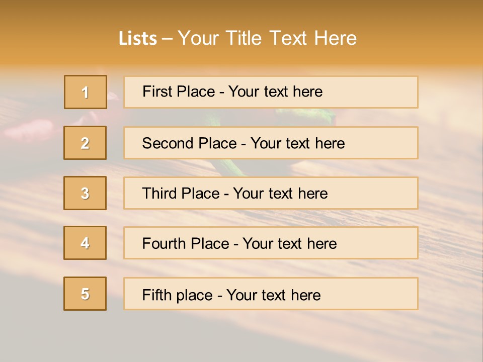 Close Up Objects Copyspace PowerPoint Template