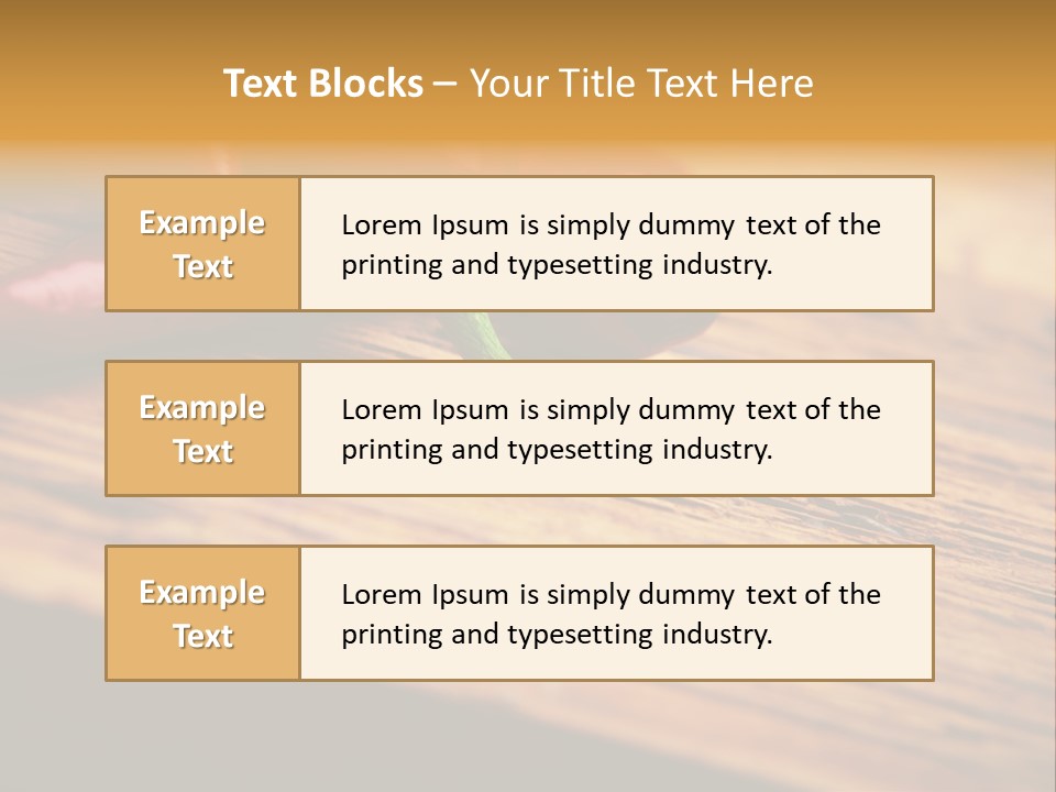 Close Up Objects Copyspace PowerPoint Template