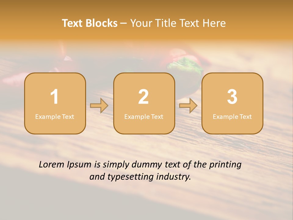 Close Up Objects Copyspace PowerPoint Template