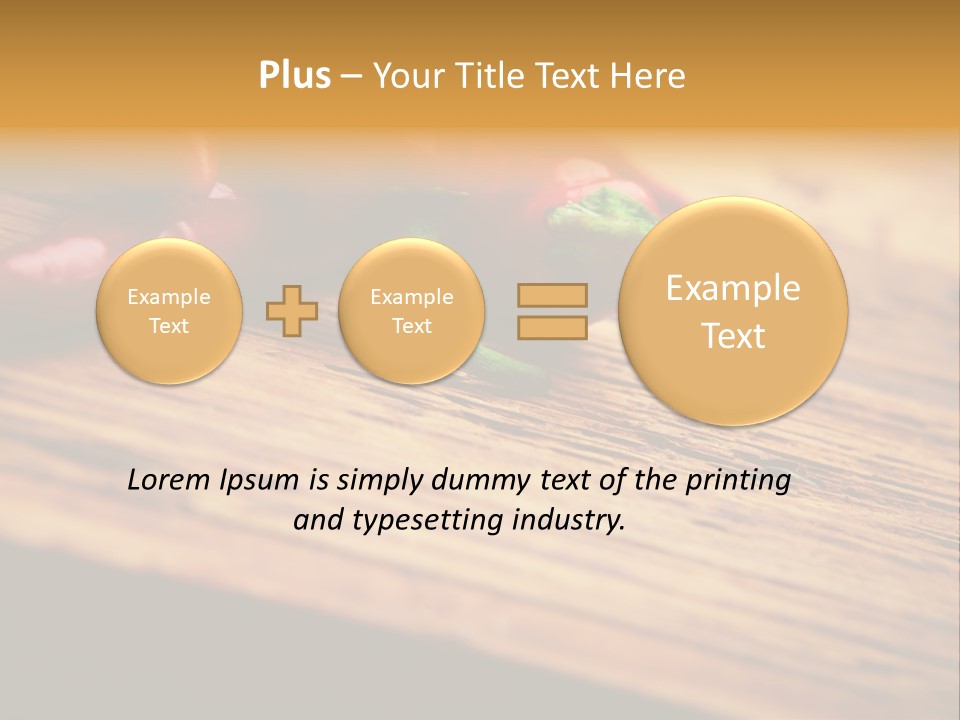 Close Up Objects Copyspace PowerPoint Template