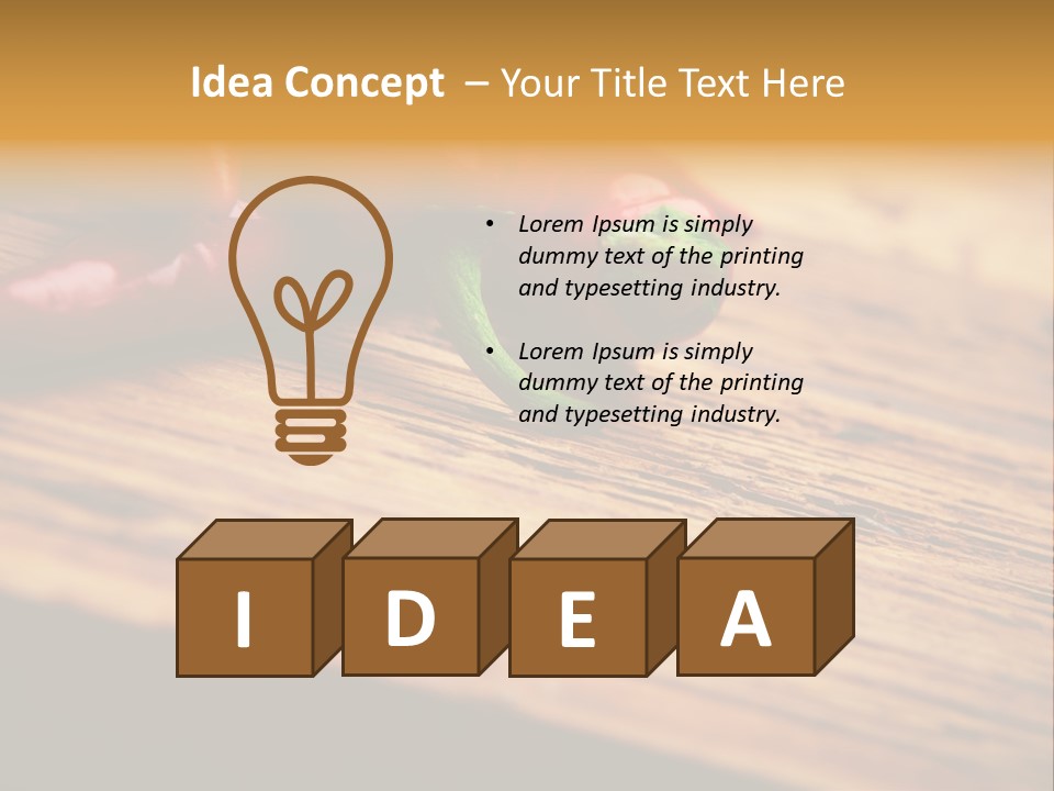 Close Up Objects Copyspace PowerPoint Template