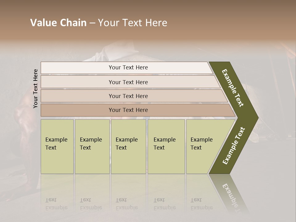 Spinning Back Kick Indoors People PowerPoint Template