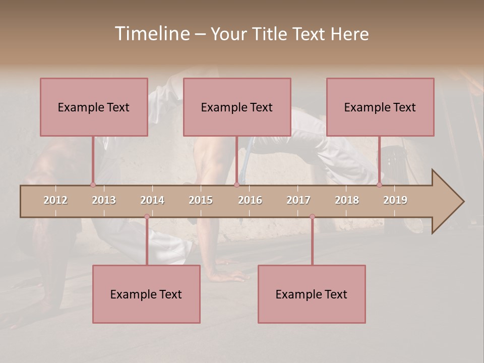 Spinning Back Kick Indoors People PowerPoint Template