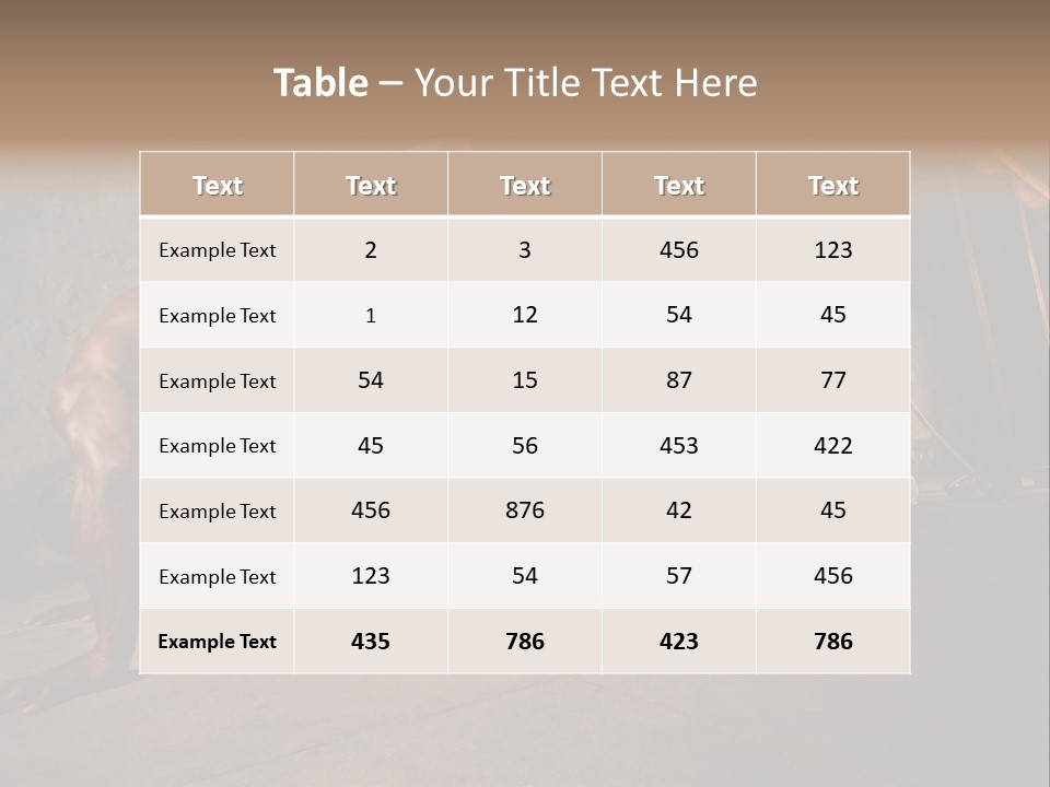 Spinning Back Kick Indoors People PowerPoint Template
