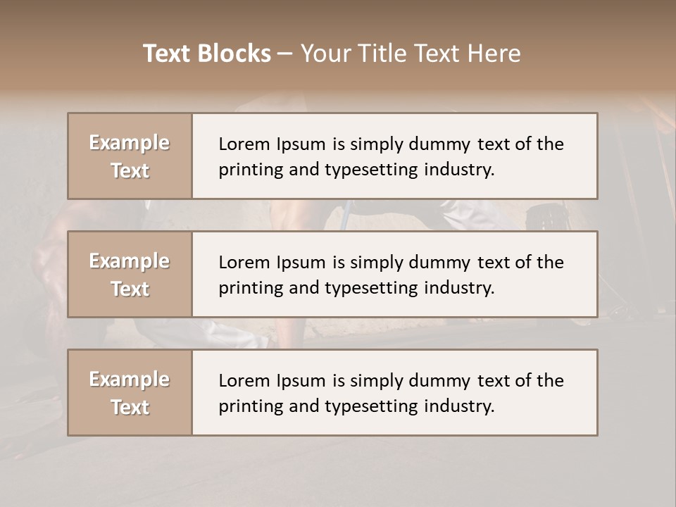 Spinning Back Kick Indoors People PowerPoint Template