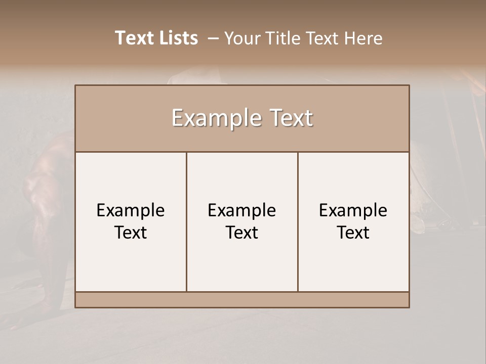 Spinning Back Kick Indoors People PowerPoint Template