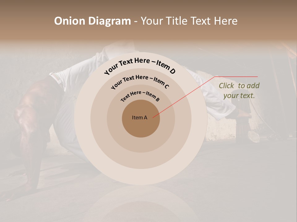 Spinning Back Kick Indoors People PowerPoint Template