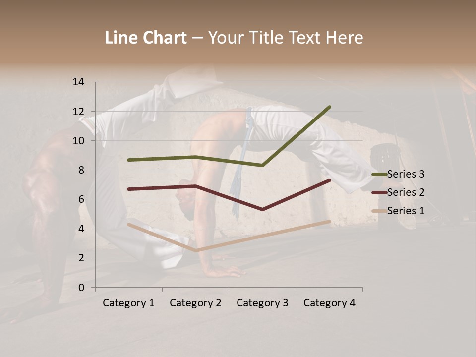 Spinning Back Kick Indoors People PowerPoint Template