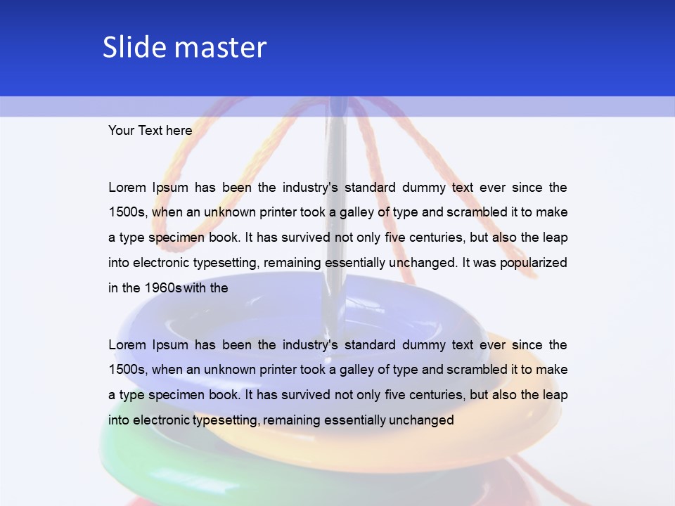 Hobby Button Spool PowerPoint Template