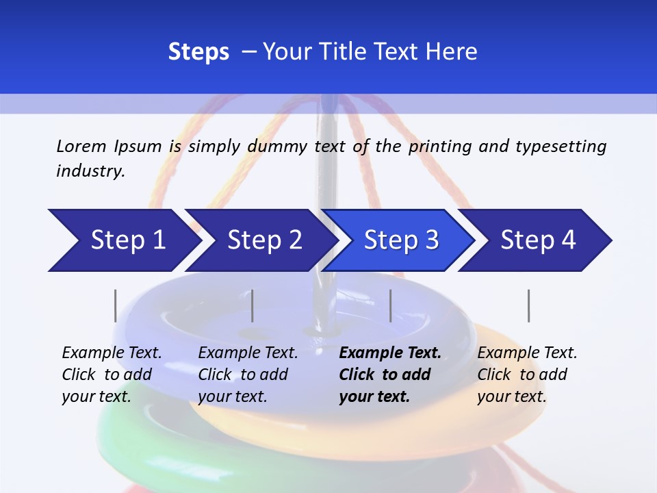 Hobby Button Spool PowerPoint Template