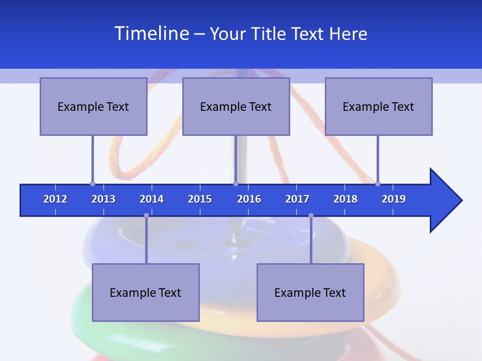 Hobby Button Spool PowerPoint Template