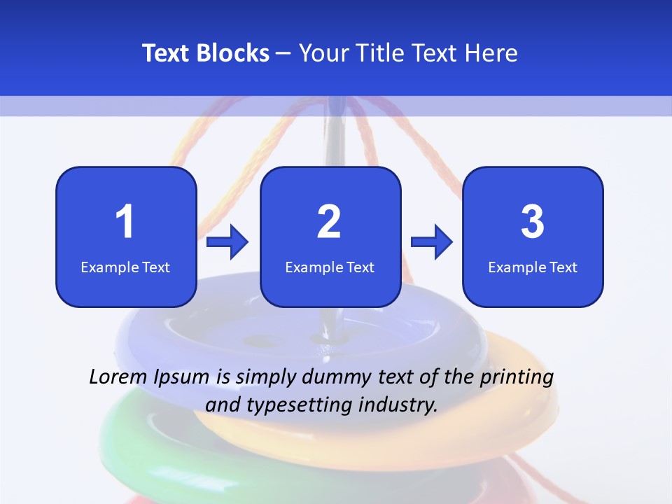 Hobby Button Spool PowerPoint Template