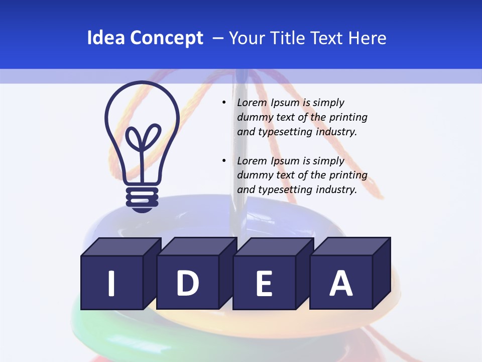 Hobby Button Spool PowerPoint Template