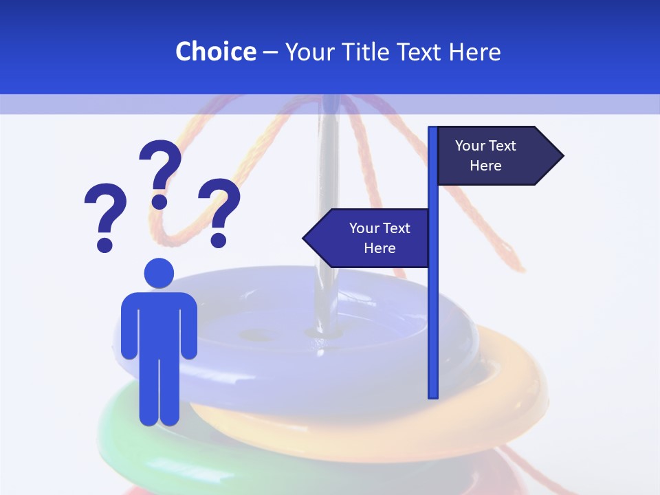 Hobby Button Spool PowerPoint Template