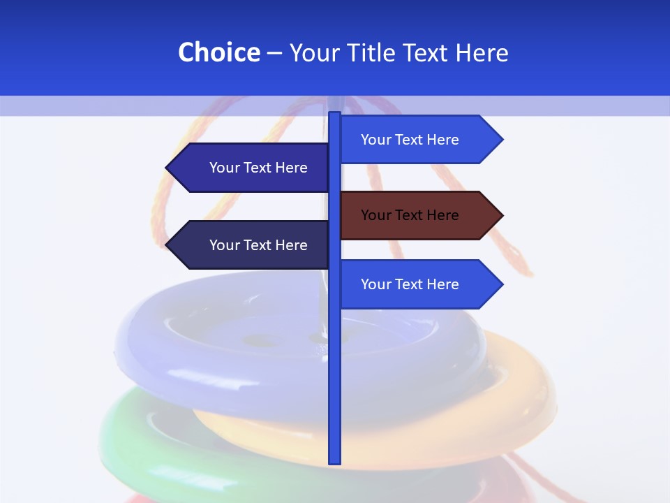 Hobby Button Spool PowerPoint Template