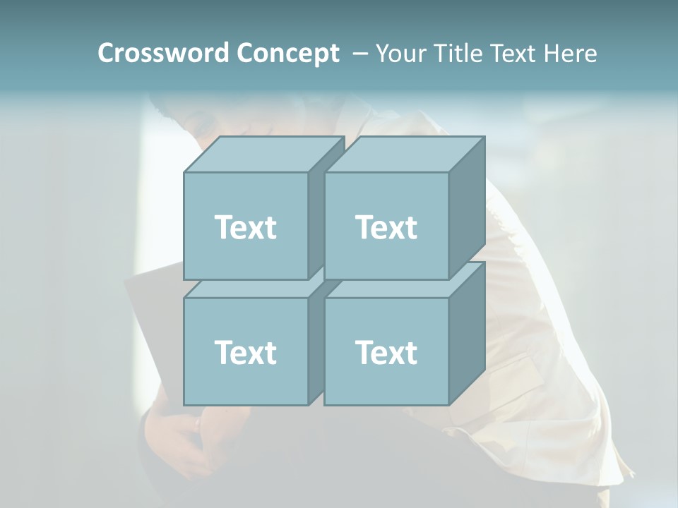 Caucasian Light Background PowerPoint Template