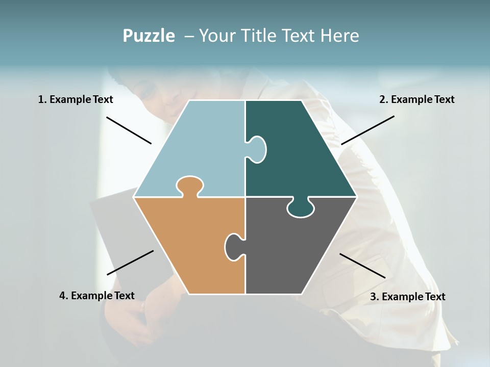 Caucasian Light Background PowerPoint Template