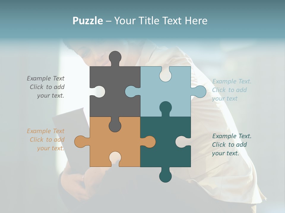 Caucasian Light Background PowerPoint Template