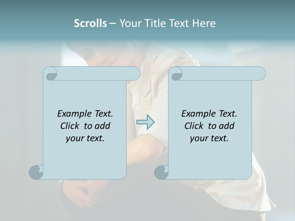 Caucasian Light Background PowerPoint Template