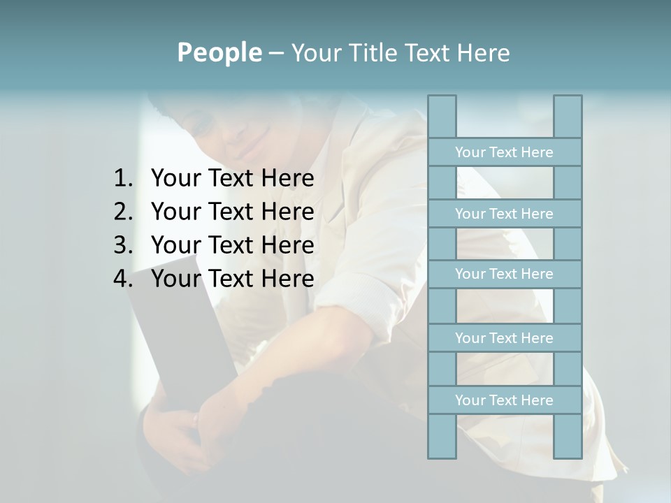 Caucasian Light Background PowerPoint Template