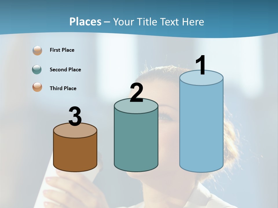 Successful Lady City PowerPoint Template