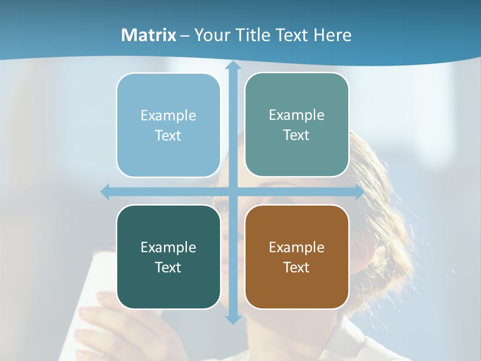 Successful Lady City PowerPoint Template