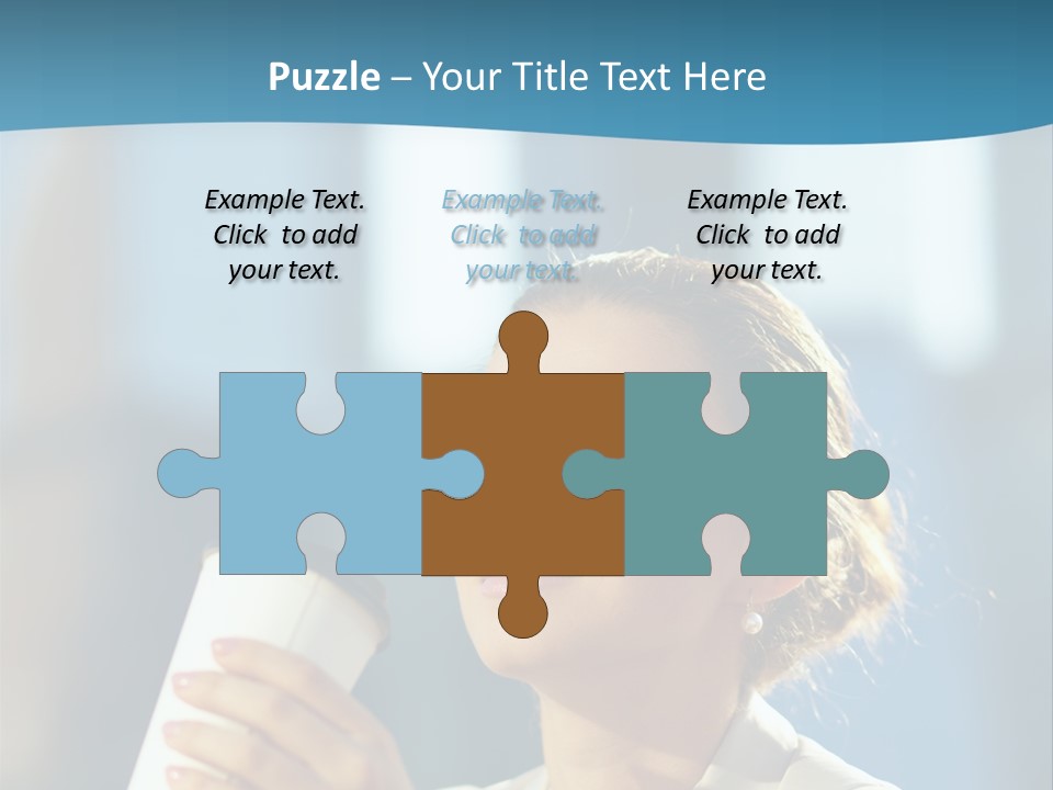 Successful Lady City PowerPoint Template