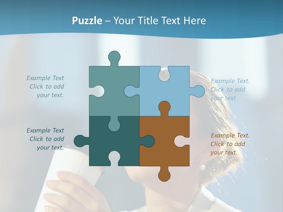 Successful Lady City PowerPoint Template