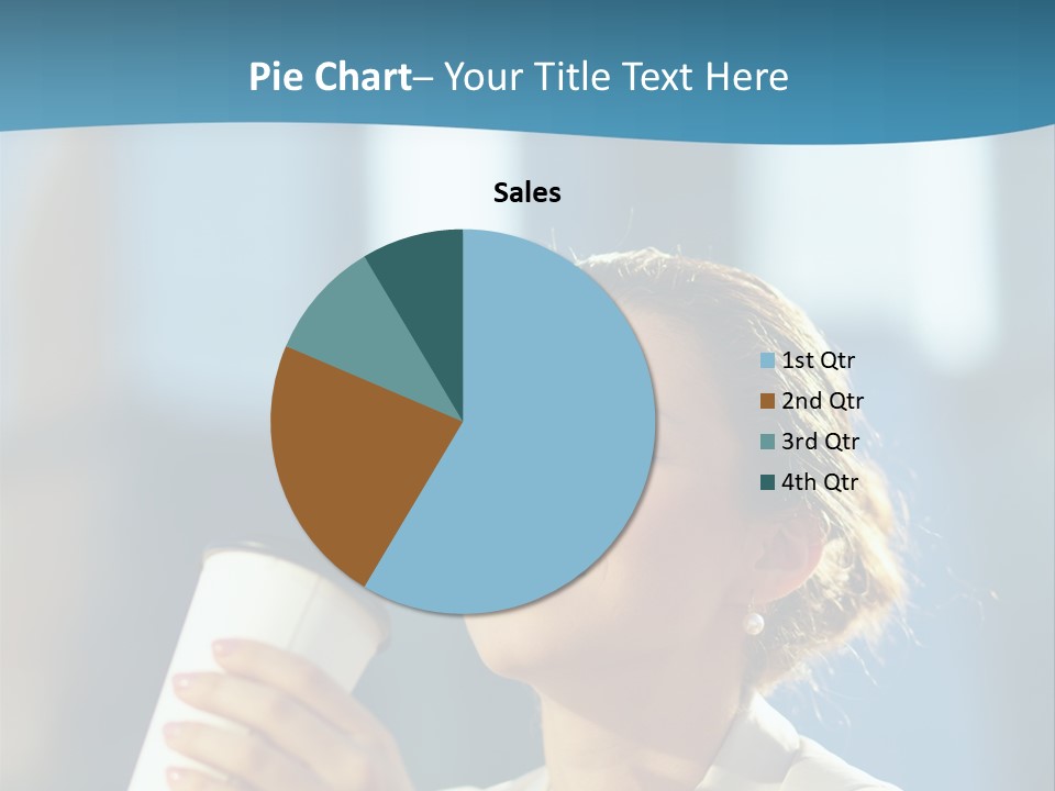 Successful Lady City PowerPoint Template