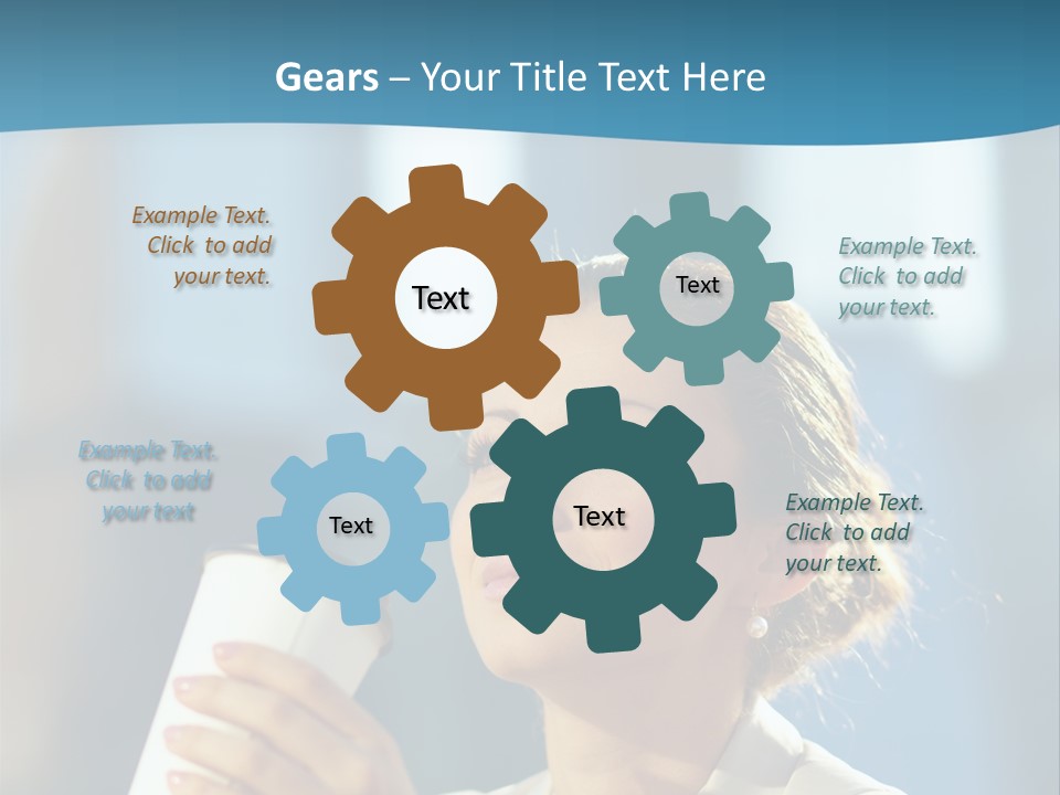 Successful Lady City PowerPoint Template