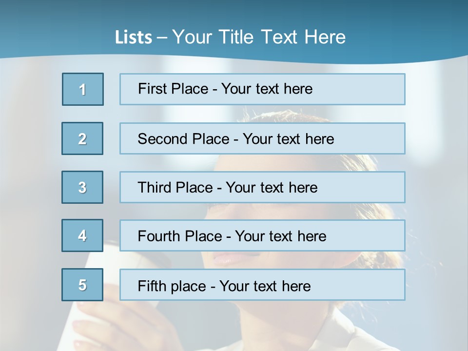 Successful Lady City PowerPoint Template