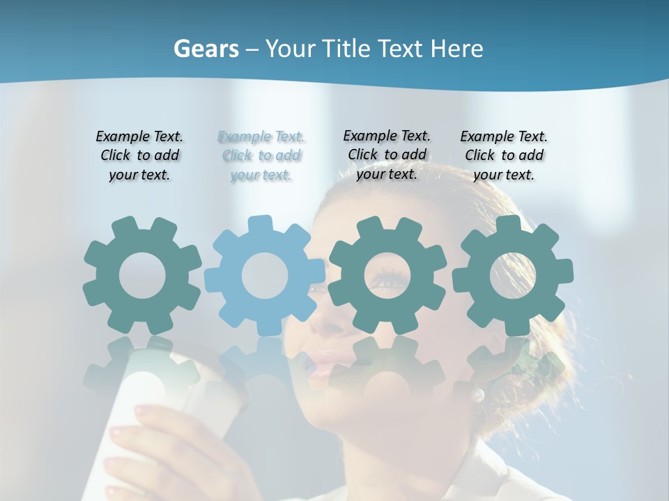 Successful Lady City PowerPoint Template