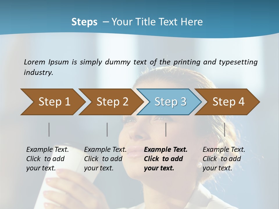 Successful Lady City PowerPoint Template