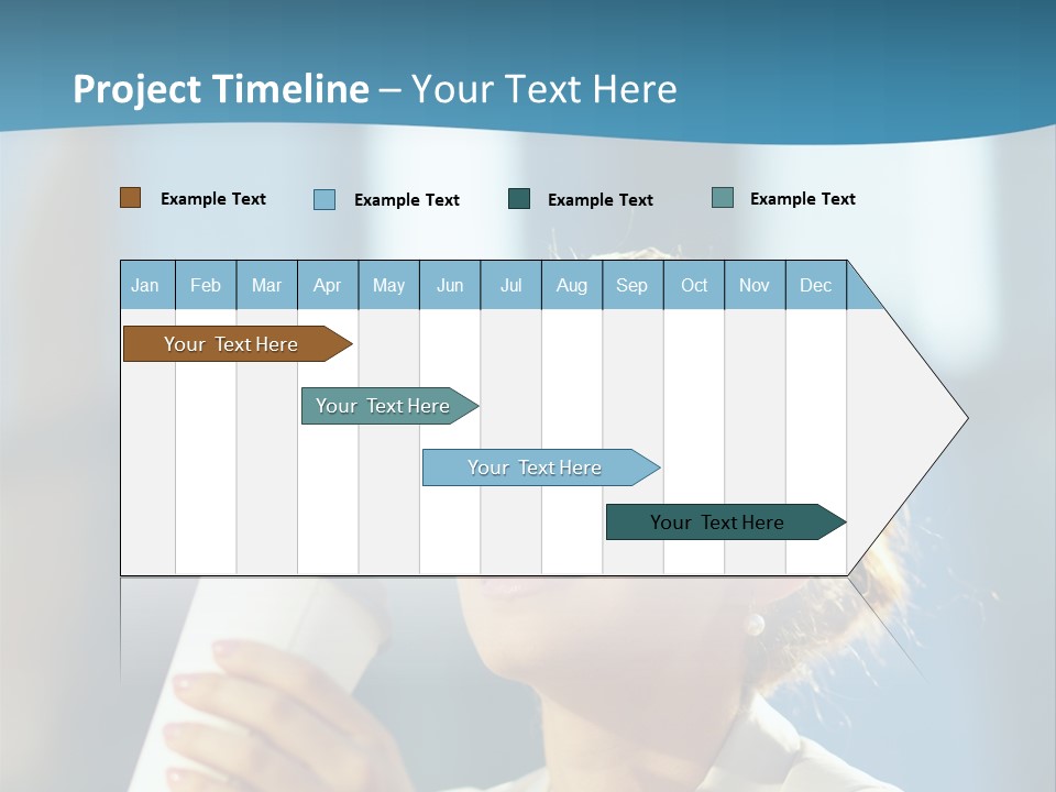 Successful Lady City PowerPoint Template