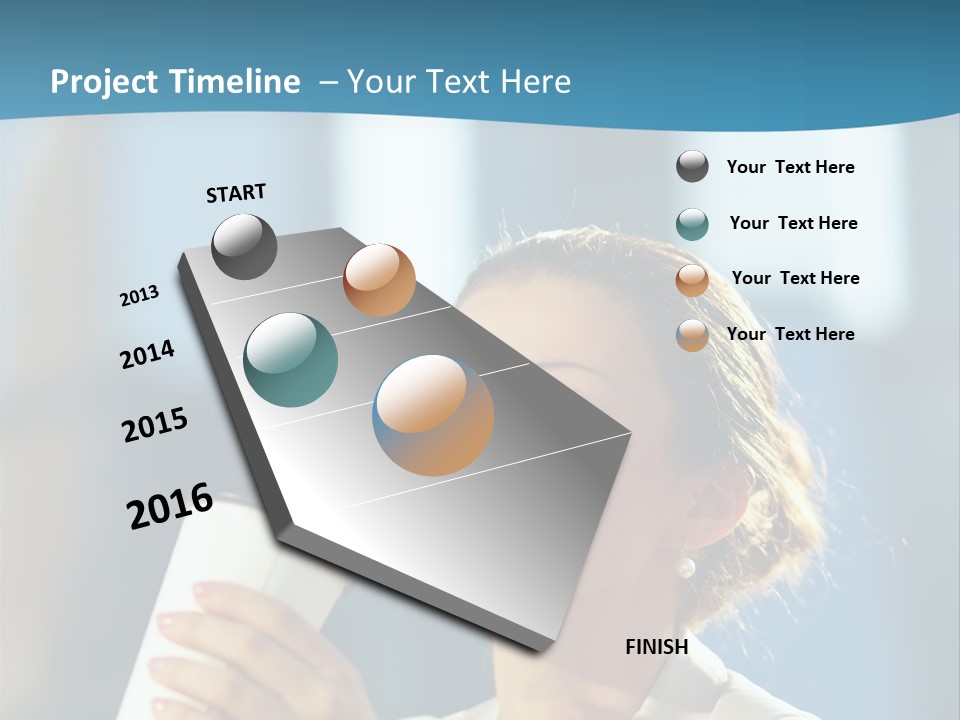 Successful Lady City PowerPoint Template