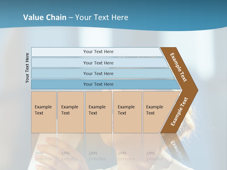 Successful Lady City PowerPoint Template