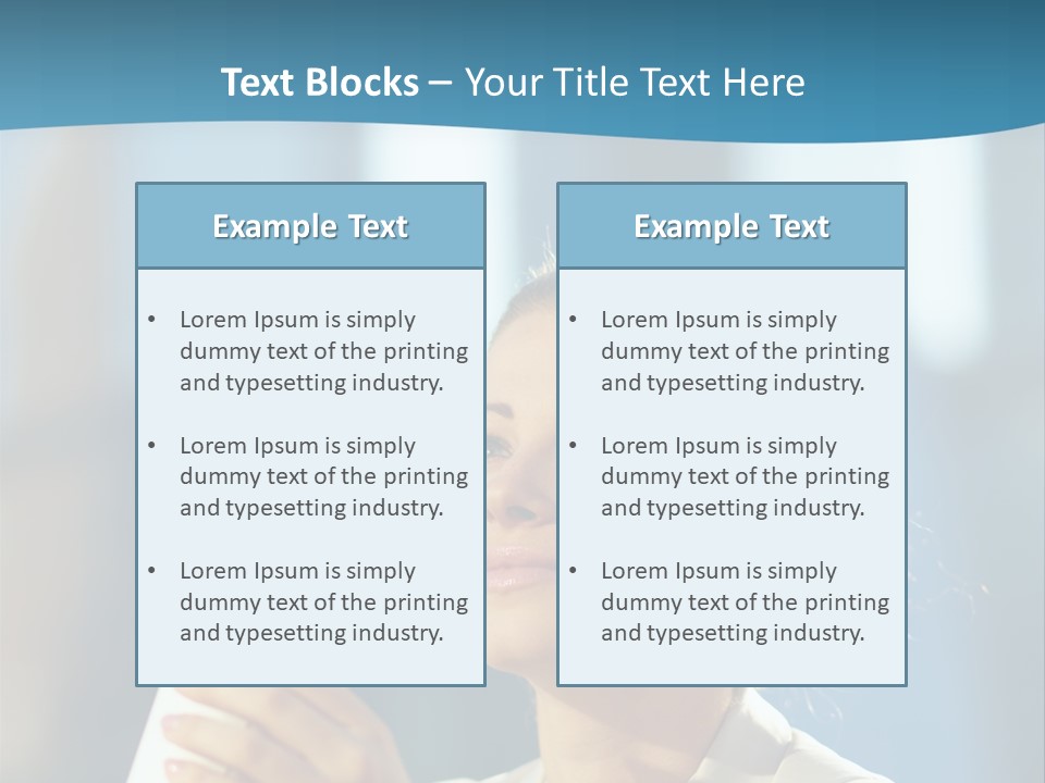 Successful Lady City PowerPoint Template